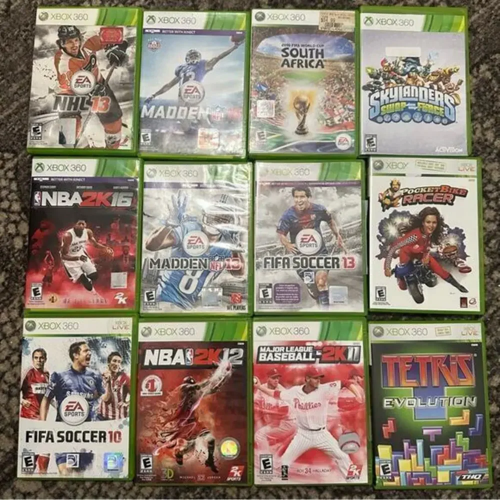 Microsoft XBOX 360 Bundle of 34 Various Video Games - TESTED